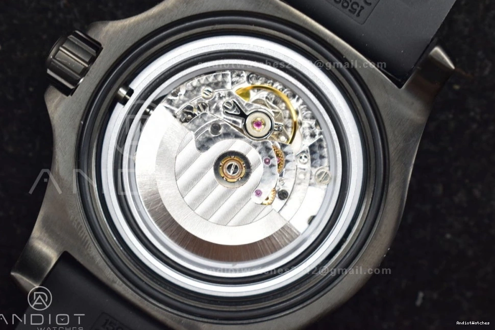 Yellow Automatic Best Edition Bezel Dial 44 1175 GoAnywhere Strap TF Black on Black Superocean A Rubber 1:1 0101